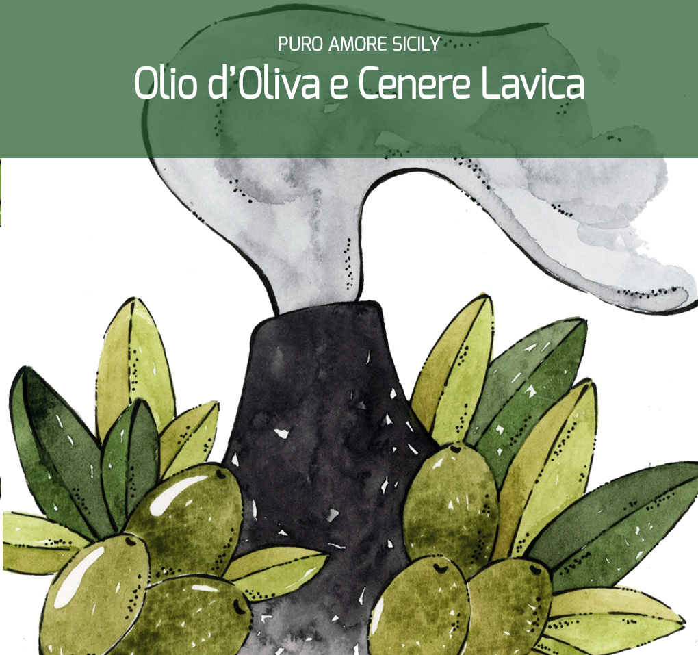 Olio d'Oliva e Cenere Lavica